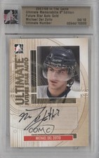 2007 ITG Ultimate Memorabilia 8th Edition Gold 4/10 Michael Del Zotto Auto 0w2