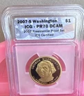 Presidential Dollar coin from a recent eBay sale