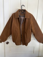 Vintage Alta Mods Italy Large Faux Suede Bomb...