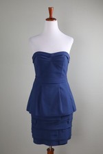 BCBG MAX AZRIA NWT 238 Structured Strapless Tiered Cocktail Dress Size 0