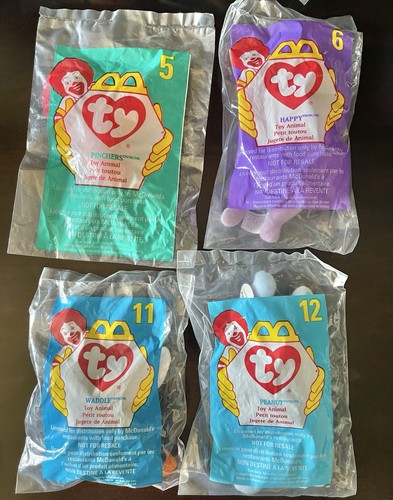 RARE 1998(12) & 1996(10) Complete Set TY TEENIE BEANIE BABIES Happy Meal Toy NIP - Bild 12 von 18