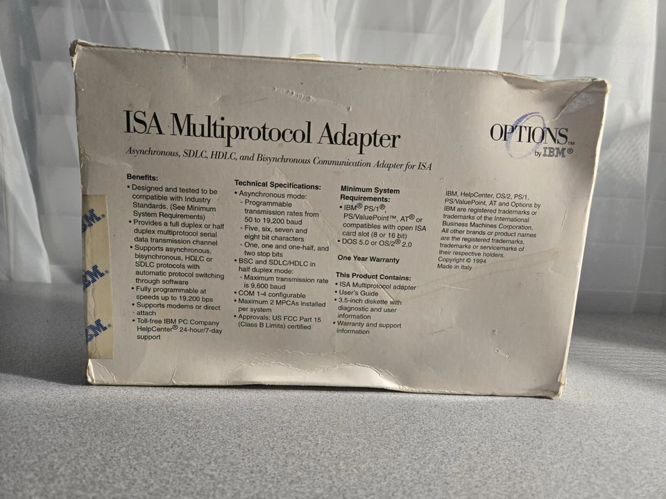 IBM Multiprotocol ISA Adapter 73G7099 SDLC, HDLC, Bisynchronous Communication  - Image 4 of 4