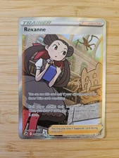 Roxanne GG66/GG70 Crown Zenith Galarian Gallery NM Full Art Pokemon Card
