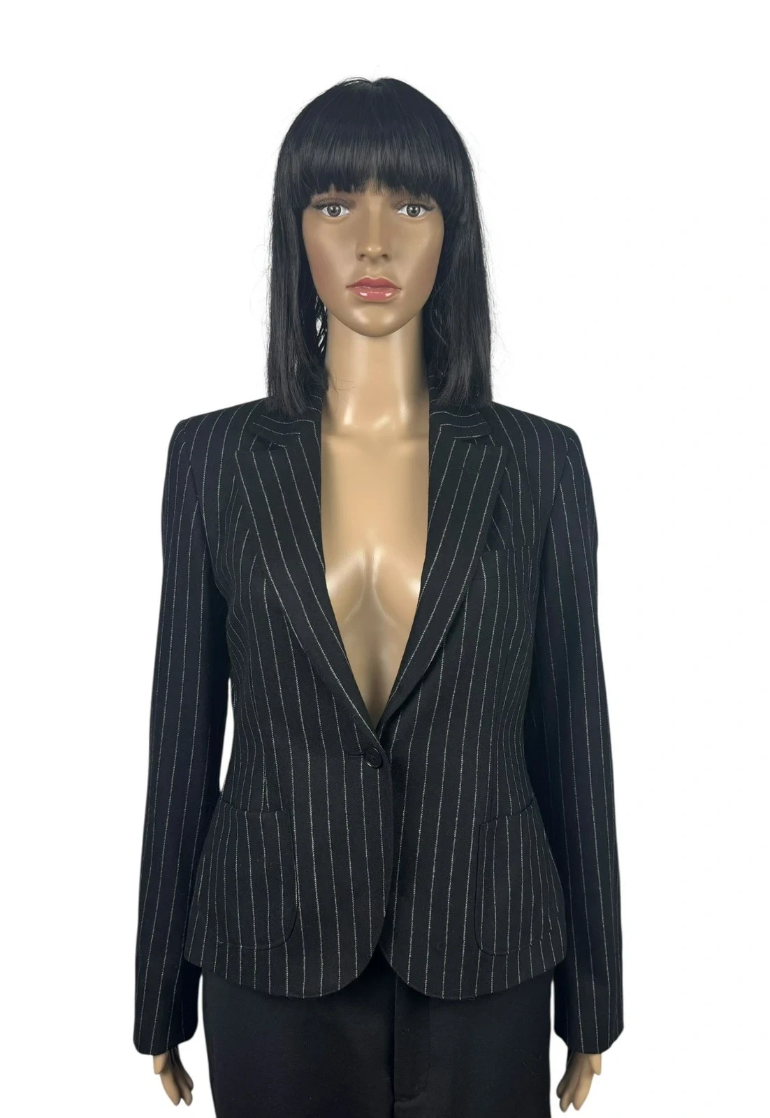 Patrick Hellmann Collection Blazer Striped Wool S… - image 1