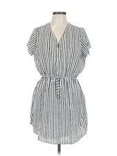 J for Justify Women White Casual Dress L