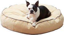 Scout round Reversible Pillow Dog Bed, Medium 36" X 36" , Beige
