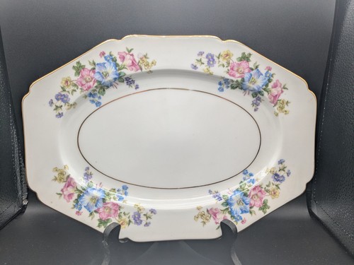 Serving Set Of 3 Heinrich Selb "Blossom" Oval Platter/Bowl/Covered Dish EUC - Picture 9 of 22
