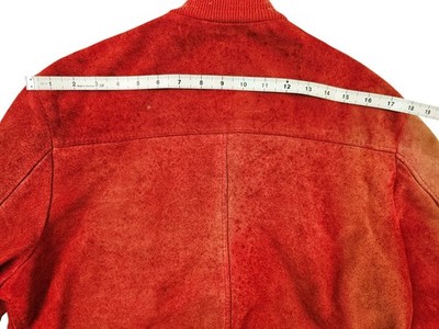 HOT VINTAGE 70's Men's SCHOTT @ BOMBER GENUINE SUEDE LEATHER Zip