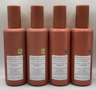 4PK Kristin Ess Ultra Hydrating Curl Leave-In Cream ~ 8.45 FL OZ Each ~ READ