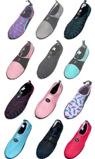 Norty Womens Water Shoes Aqua Socks Surf Yoga Exercise Pool Beach Swim Slip On