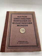 1912 6 May Dr Jacob Hirsch Auction XXXI Greek And Byzantine Rare Marked Prices
