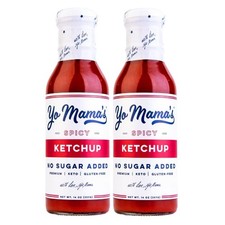 Keto Spicy Ketchup – Pack of 2 - No Sugar Added, Low Carb, , Gluten Free, Pal...