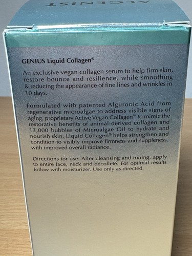 Algenist Genius Liquid Collagen 1 fl. oz. - Alguronic Acid + Vegan Collagen - Picture 4 of 6
