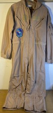 Military Coveralls Flyers 44L CWU-27/P Class 2 Tan 380 Carter Industries EUC