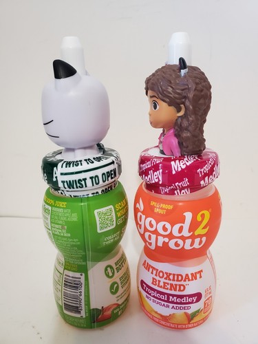Good 2 Grow Juice Gabby's Dollhouse DJ MerCat Lot Of 2 Toppers And Juice - Picture 4 of 6