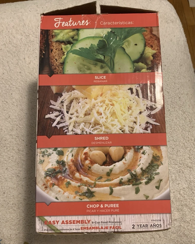 Black + Decker 3-in-1 Easy Assembly 8-Cup Food Processor Black FP4150B - Image 4 of 4