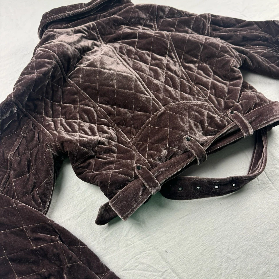 Avec Les Filles Quilted Velvet Jacket Size Small Woman - Image 2 of 4
