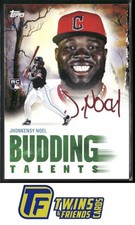 2025 Topps x Bob Ross: The Joy of Baseball Jhonkensy Noel Budding Talent #/75