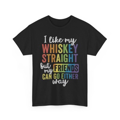Funny Whiskey Friends T-Shirt   Unisex Cotton Tee Perfect Gift for Friends