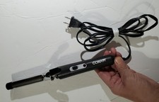 Conair Curling Iron CD16DG Black Silver Used Tested Working