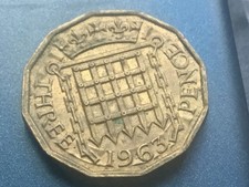 1963 Elizabeth II British Threepenny 3d