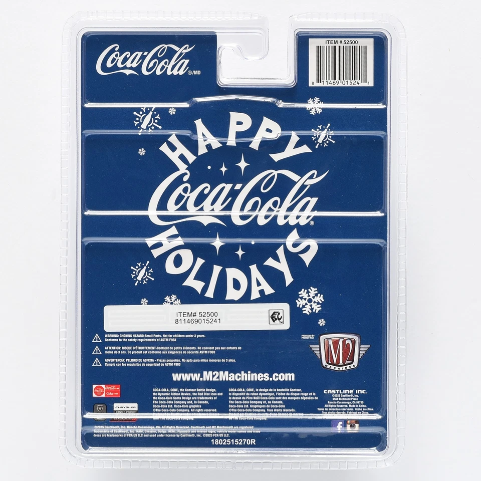 M2 Machines Chase Coca Cola 2025 Christmas 1969 Dodge Dart Swinger 340 - Image 2 of 2