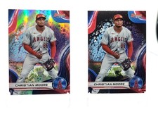 2024 Bowman Best Christian Moore Silver Refractor Top Prospect & Base ⚾️⚾️⚾️⚾️⚾️