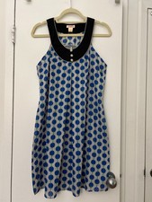 Lucca Sleeveless Shift Dress Vintage Mod Inspired 100% Cotton NWT (Size Large)