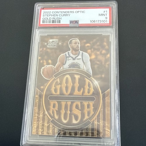 Steph Curry Contenders Optic Gold Rush PSA 9 Case Hit SSP Warriors 🔥