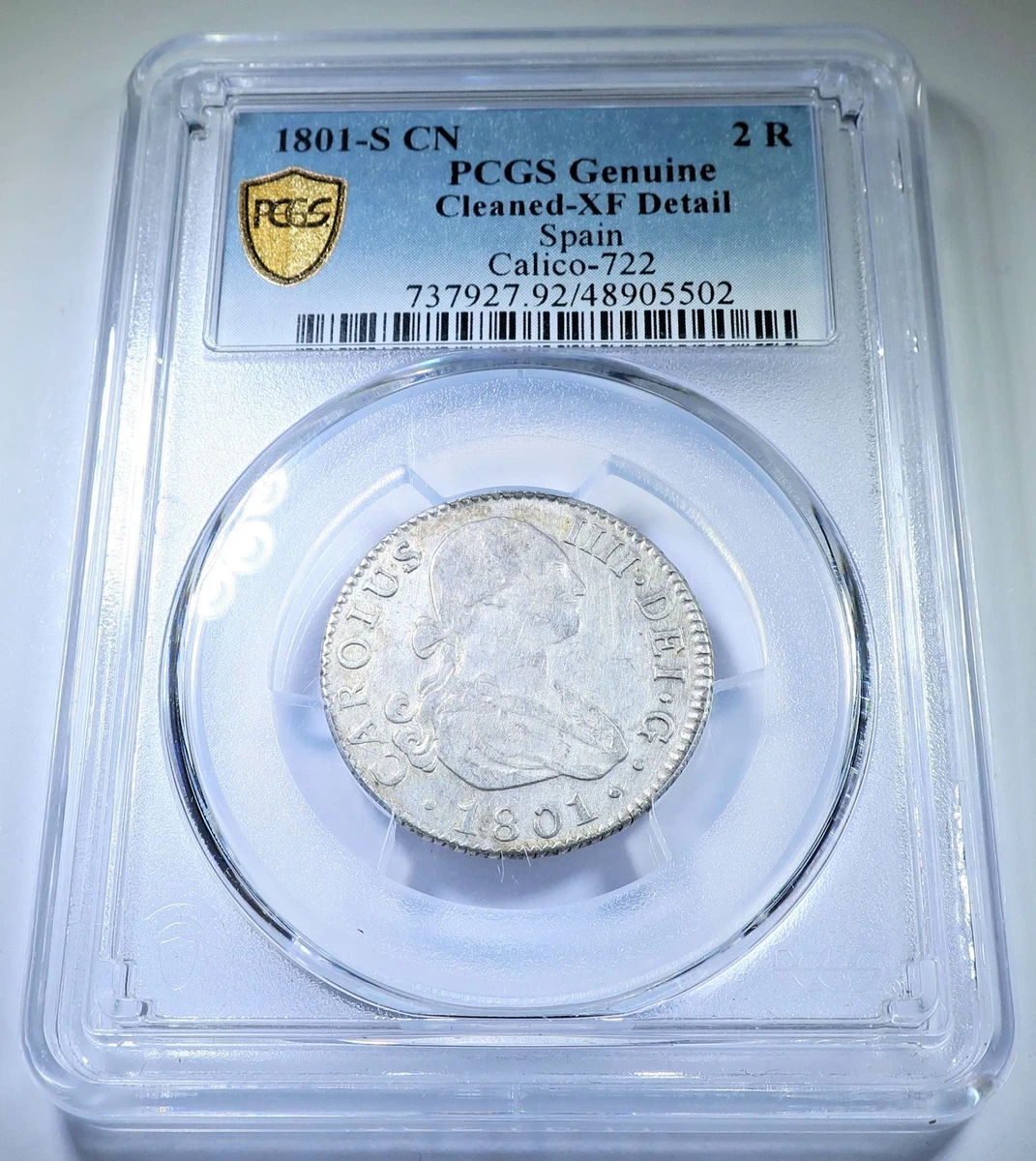 银色1801 年西班牙硬币| eBay