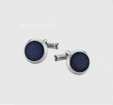 Montblanc Cufflinks Stainless Steel Blue Starry Sky Design No box Men