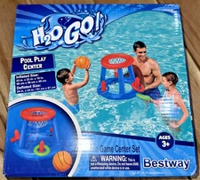 Bestway H2O GO! Inflatable Pool Basketball Game – Floating Hoop + Ball – Ages 3+