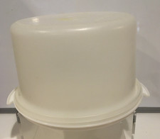 Tupperware 683 Cake Carrier Round With Lid 684 White