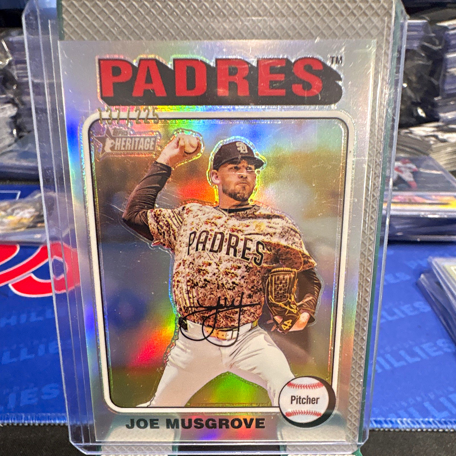Topps Heritage 2023 Joe Musgrove Padres #502 Chrome Silver Border /225