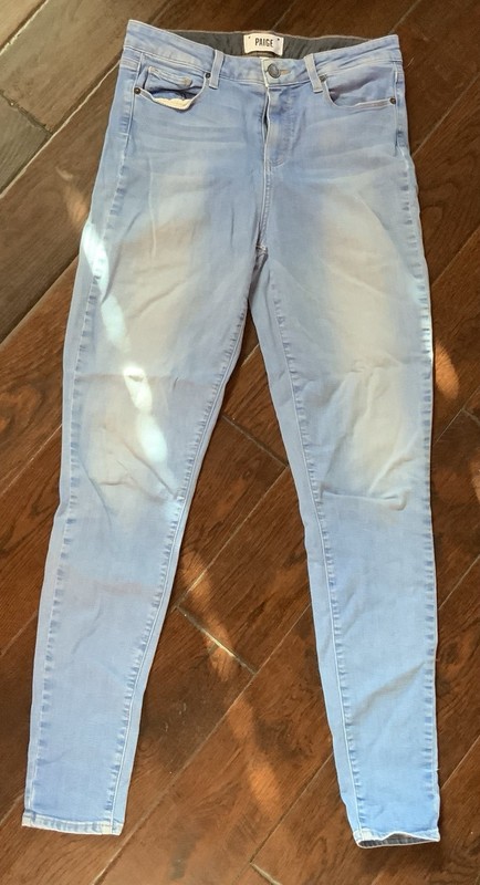 PAIGE Hoxton Ultra Skinny Jeans Women’s Size 29 Light Wash Stretch Denim