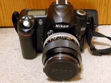 Nikon D50 DSLR Digital Camera 6.1MP 55mm Lens M2 Adapter Flash Bundle Tested EUC