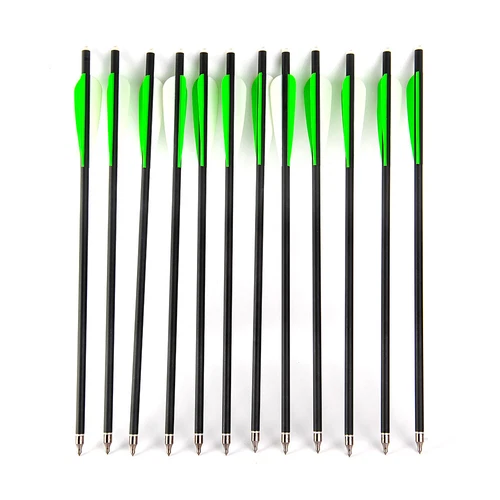 12PCS Archery Hunting Half Moon Nock OD 8.8mm Arrow Carbon Crossbow Bolts 20inch - Picture 5 of 7