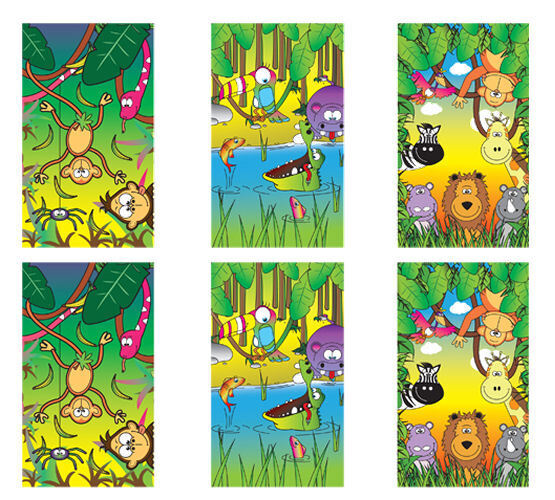 24 Mini Jungle Animal Notebooks - Pinata Toy Loot/Party Bag Fillers Wedding/Kids