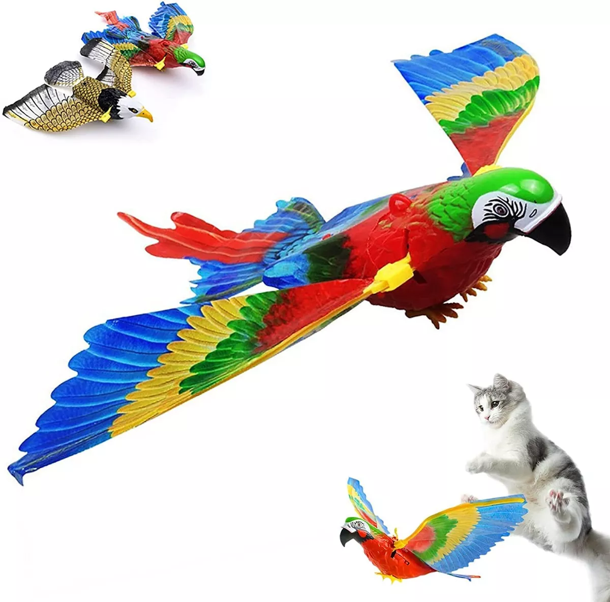 Flying top cat toy