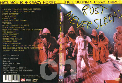 Neil Young & Crazy Horse - Rust Never Sleeps Live (1990)  DVD NEW - Afbeelding 1 van 1