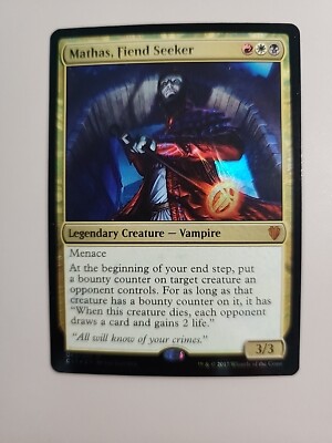 MTG Mathas, Fiend Seeker Commander 2017 042/309 Foil Mythic | eBay
