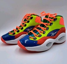 Reebok Classics Allen Iverson Junior Question Mid Color Explosion HP3005 Sz 6.5