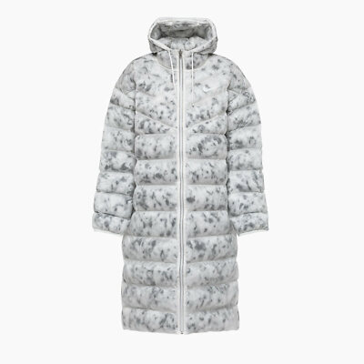 Nike Sportswear Marble EcoDown Summit White Long Parka Jacket CZ1909-121 Sz XL