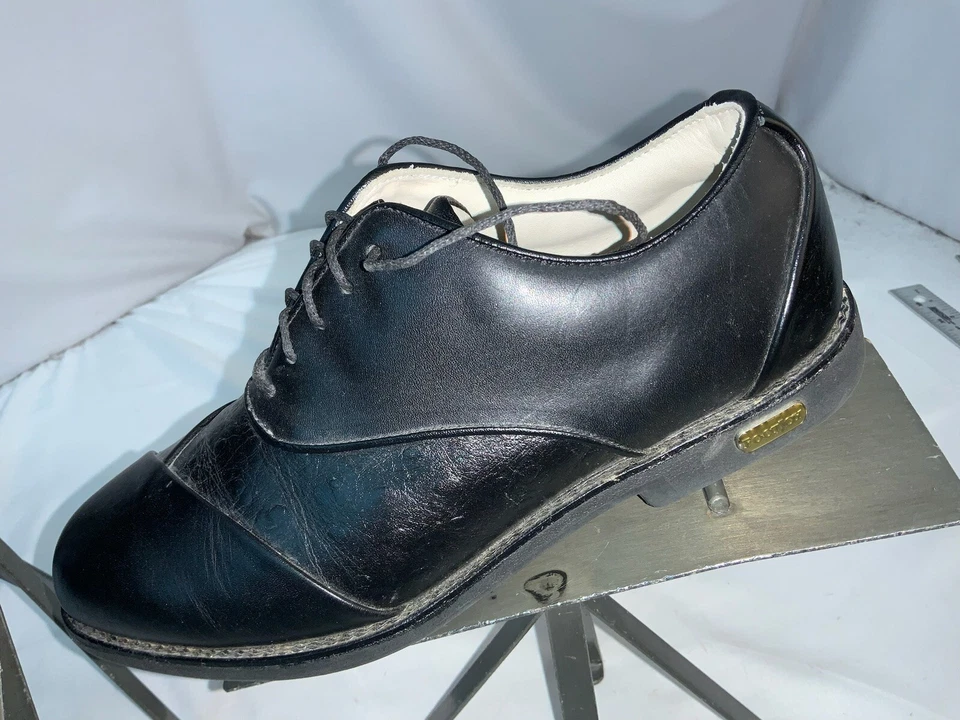 Zapatos de golf FootJoy Europa talla 7,5 M para mujer cuero negro estampado tortuga YGI J1S-71 Foto 3 de 4