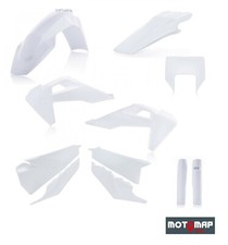 Full Kit Plastiche Acerbis Portafaro Husqvarna Te 250 300 2020 2021 2022 Bianco