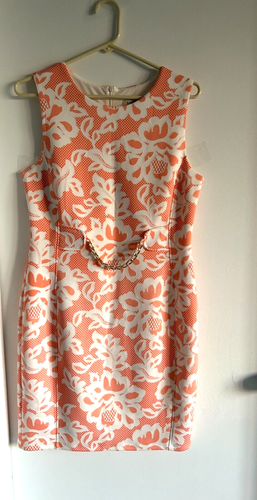 LOVELY DRESS "ENFOCUS PETITE" COLOR PEACH Size 10 P - Picture 2 of 4