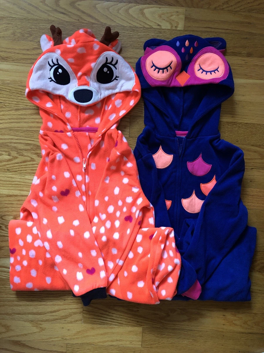 Cat And Jack One Piece Pajamas Sleepwear Lot Of 2 Extra Small XS