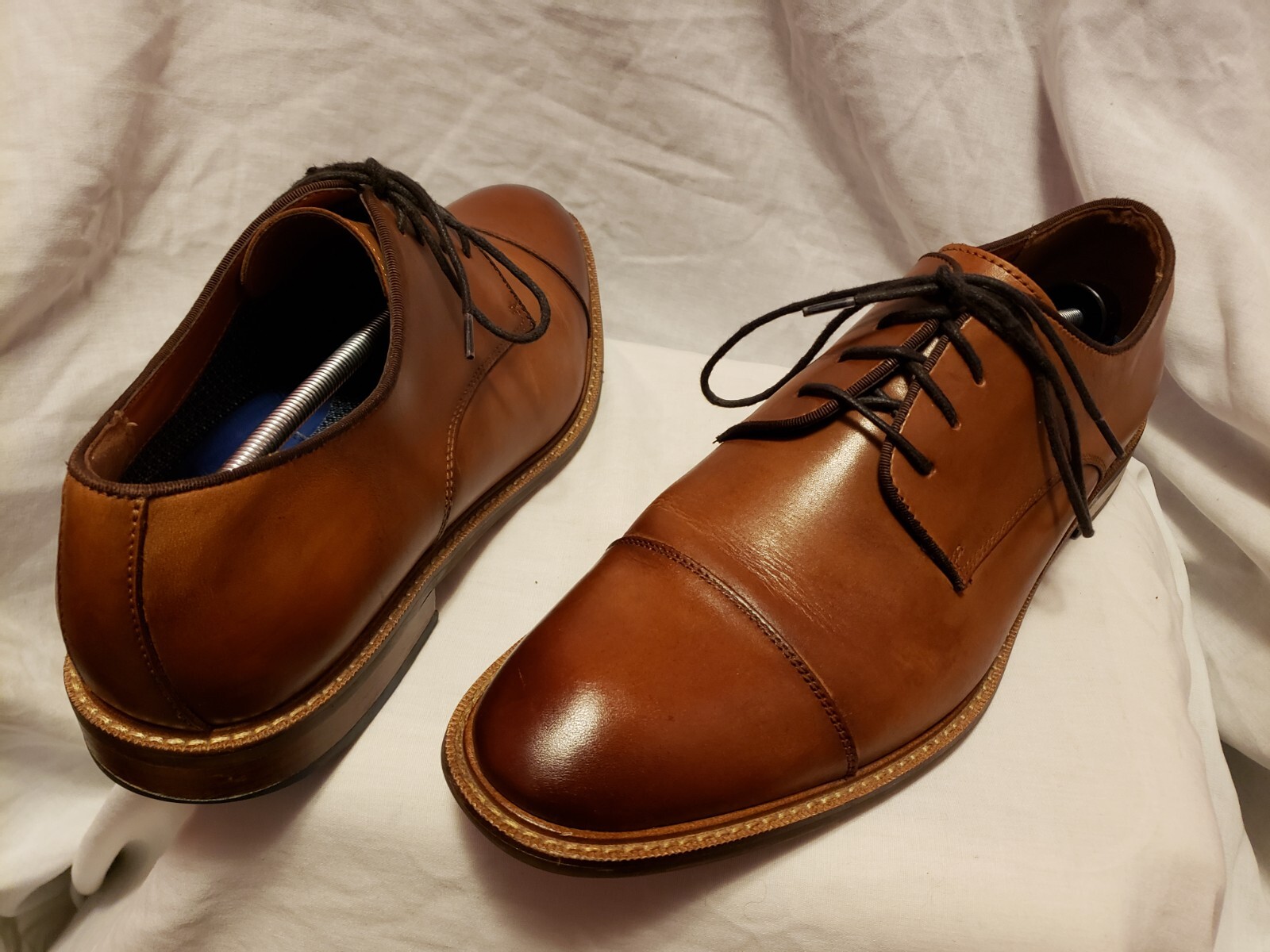 SAOLA Abito Oxford Vince Camuto Lamson Cap Toe Uomo Taglia 13 M Cognac Vendita al Dettaglio a $120