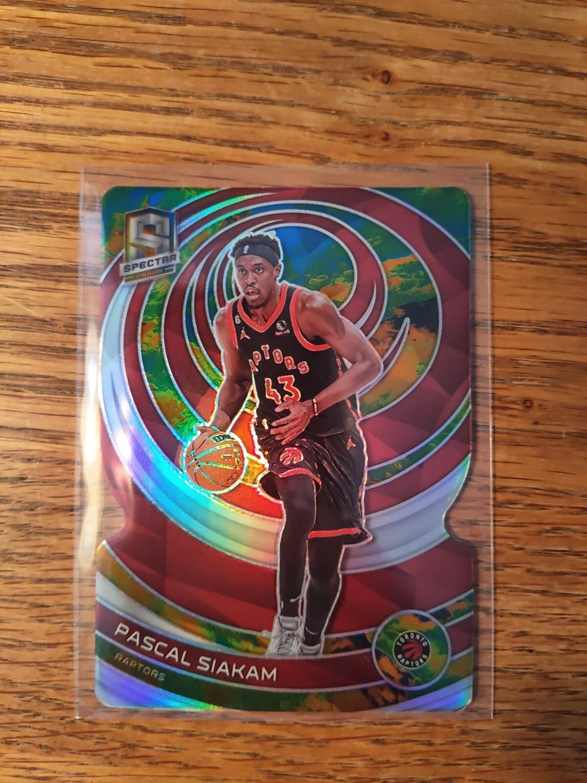 7/8 Die Cut Pascal Siakam 2022-23 Panini Spectra Universal. Rare Only 8 Copies.