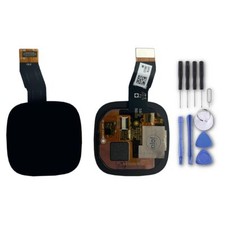 Für Fitbit Versa 4 / Sense 2 Schwarz TouchSc...